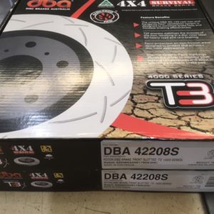 DBA42208S T3 TRITON FRONT SLOTTED ROTORS