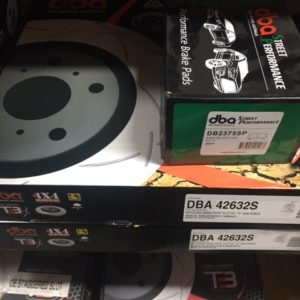 DBA42632S & DB2375SP SRTR FRONT ROTORS & PADS