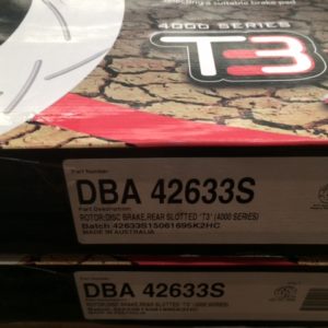 DBA42633S JEEP SRT8 REAR DISC ROTORS