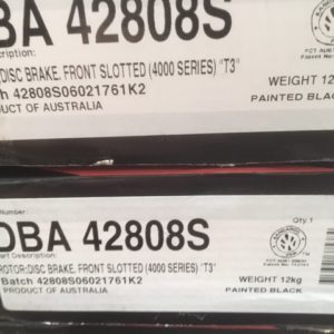 DBA42808S VW GOLF R R32 V6 FRONT SLOTTED ROTORS