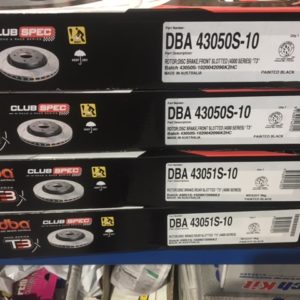 DBA43050S-10 & DBA43051S-10 WRX-STI SLOTTED ROTORS