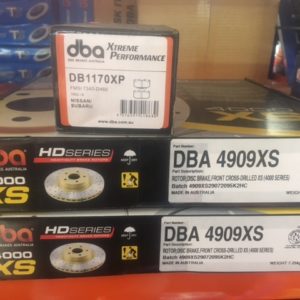 DBA4909XS T3  NISSAN XDRILLED &  SLOTTED ROTORS & PADS