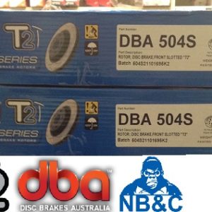 DBA504S FRONT SLOTTED ROTORS suit FORD FALCON BA, BF & FG 298mm