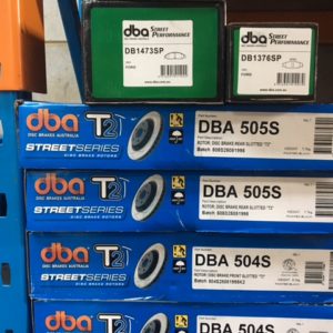 DBA SLOTTED ROTORS AND PADS BA BF & FG FALCON
