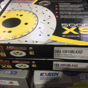 DBA53910BLKLXD LEXUS 2 PIECE FRONT X DRILLED  ROTORS
