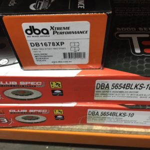 DBA5654BLKS-10 &  DB1678XP WRX-STI ROTORS & PADS