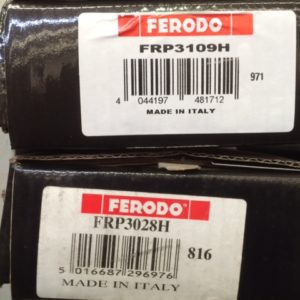 FPV DISC PADS FRONT & REAR  FERODO DS PERFORMANCE