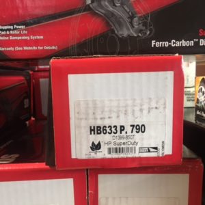 HB633P.790  DODGE RAM FRONT DISC PADS  2500 & 3500