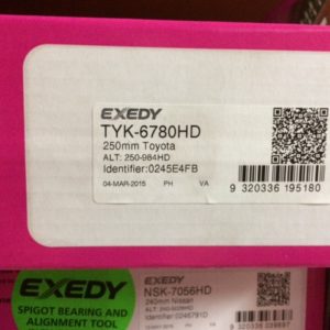 TYK-6780HD PRADO CLUTCH KIT 3.4 LITRE PETROL