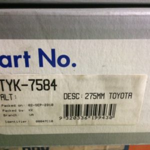 TYK-7584 PRADO V6 6 SPEED CLUTCH