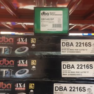 DBA2216S NS NT NW & NX SLOTTED DISC ROTORS