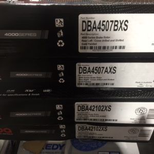 BA BF & FG FPV /  GTP DBA FRONT & REAR XDRILLED ROTORS