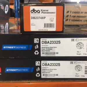 DBA2332S D23 NAVARA SLOTTED ROTORS & XP PADS
