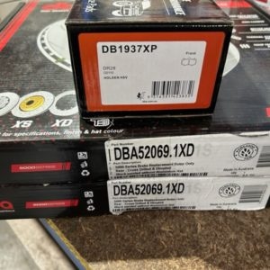 DBA52069.1XD HSV GTS XDRILLED REAR ROTORS & DBA XP REAR PADS