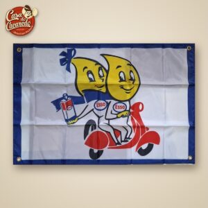 Bandeira Esso Gotinhas na Lambreta