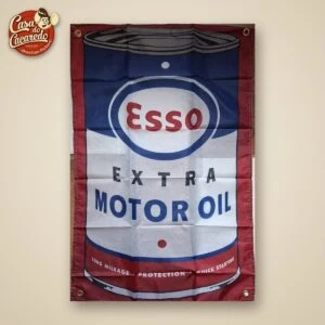 Bandeira Esso Lata de Óleo Extra Motor Oil