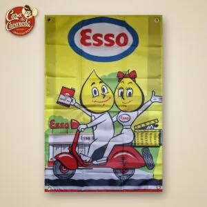 Bandeira Esso Gotinhas Amarela