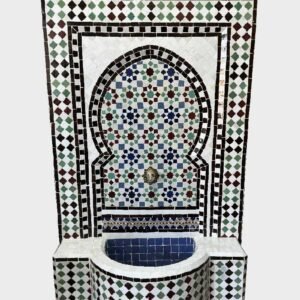 fontaine murale en zellige fasizellige de fes moroccan tiles moroccan fontaine en mosaic tiles