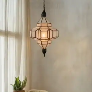 Lustre Tourbillon cuivre fait main, design marocain unique, durable et pas cher