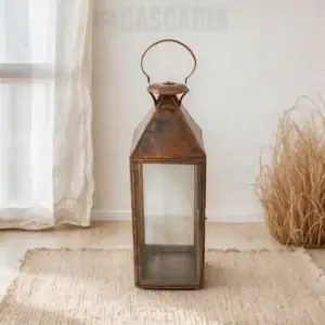 Lanterne Menara en cuivre fait main, lanterne artisanale marocaine pour salon et chambre