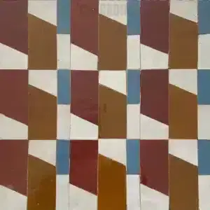 Carreaux de zellige traditionnel marocain Ittisal faits main en plusieurs couleurs, prêts à poser