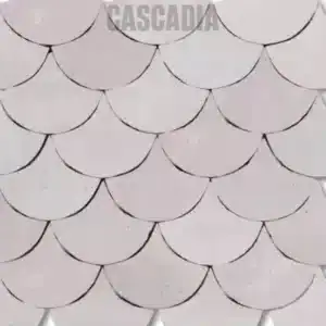 Zellige marocain Tilapia posé sur mur de cuisine moderne
