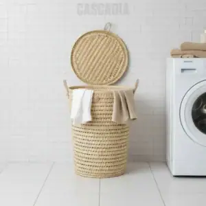 Panier de rangement rond – style naturel et artisanat