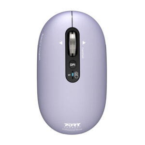 Port Connect PURE MAC Rechargeable Wireless and Bluetooth Mouse, Iris