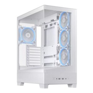 Asus A31 PLUS Mid Tower ATX Chassis, White