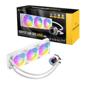 Antec VORTEX LUM 360 ARGB AIO CPU Liquid Cooler, White