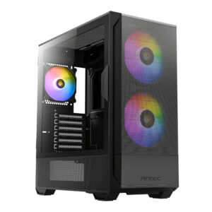 Antec NX416L ATX | Micro-ATX | ITX ARGB Mid-Tower Gaming Chassis, Black