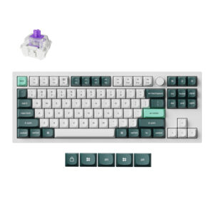 Keychron Q3 HE QMK 80% Wireless Custom Mechanical Keyboard (Nebula Switch), Shell White