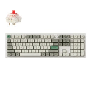Keychron Q6 Max QMK/VIA Wireless Custom Mechanical Keyboard KSA Gateron Red Jupiter Switches, Shell White