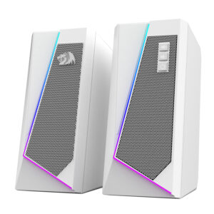 Redragon GS20W ANVIL 3W 2.0 RGB Stereo Desktop PC Speakers, White