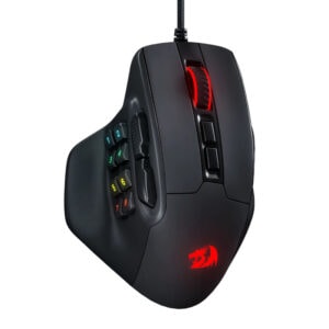 REDRAGON Aatrox 6200DP RGB MMO Gaming Mouse, Black