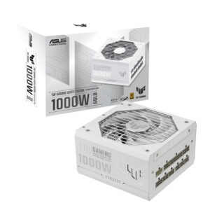 Asus TUF Gaming 1000W 80 PLUS Gold ATX Modular Power Supply, White