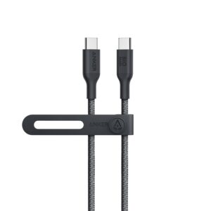 Anker 544 Bio-Based USB C-USB C Cable Fast Charging 140W 0.9M Cable, Black