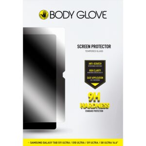 Body Glove Tempered Glass Screen Protector, Samsung Galaxy Tab S11 Ultra / Tab S9 Ultra / Tab S8 Ultra