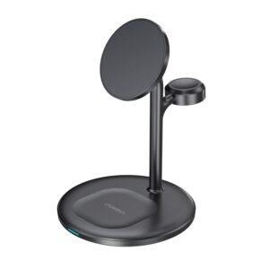 Choetech Fast Wireless 3 In 1 Magnetic Charging Stand T585-F 15W, Black