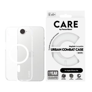 Care by PanzerGlass Urban Combat Magsafe Case, Apple iPhone 17e/16e – Clear