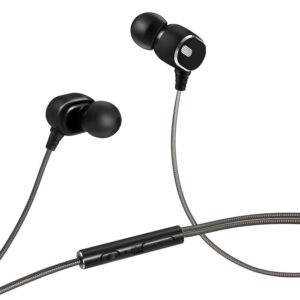 INTOUCH Explosive Wired Earphones, Black & Silver