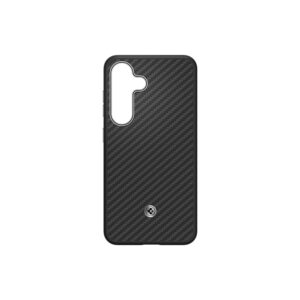Samsung Enzo Aramid Case, Samsung Galaxy S25+, Black Silver