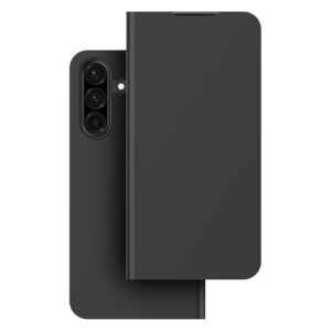 Samsung Mobeen Flip Case With Card Slot , Samsung Galaxy A17, Black