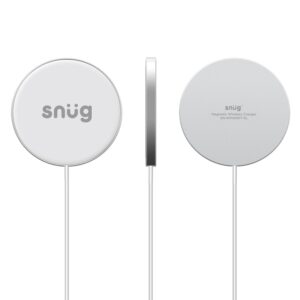 Snug MagSafe Wireless Charger 15W, Silver/Black