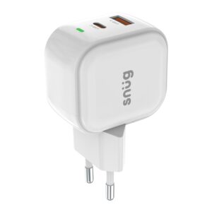 Snug 2 Port USB/Type C Wall Charger 35W, White