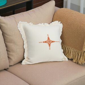 housse de coussin brodée en kiria