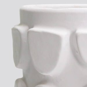 étail texture vase terre cuite blanc