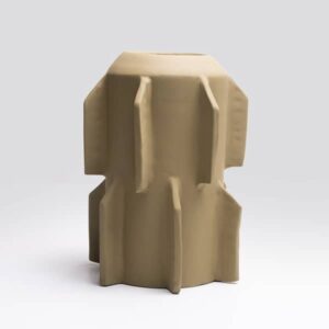 Vase Brut Edge vert olive