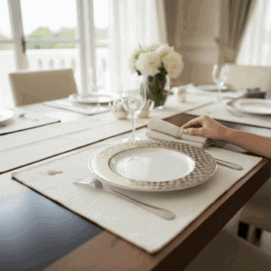 set de table en kiria