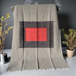 Tapis coton corail tissé à la main corail